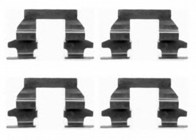 HELLA PAGID 8dz355203751 -  Комплектующие, колодки дискового тормоза
